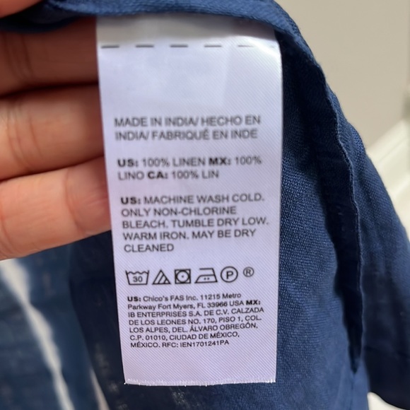 Chico’s tie dye kimono / duster, new with tags, 0P Chico’s size = 4/6P - Picture 6 of 9